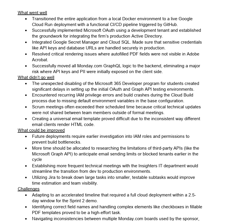 Sprint 2 Retrospective Preview